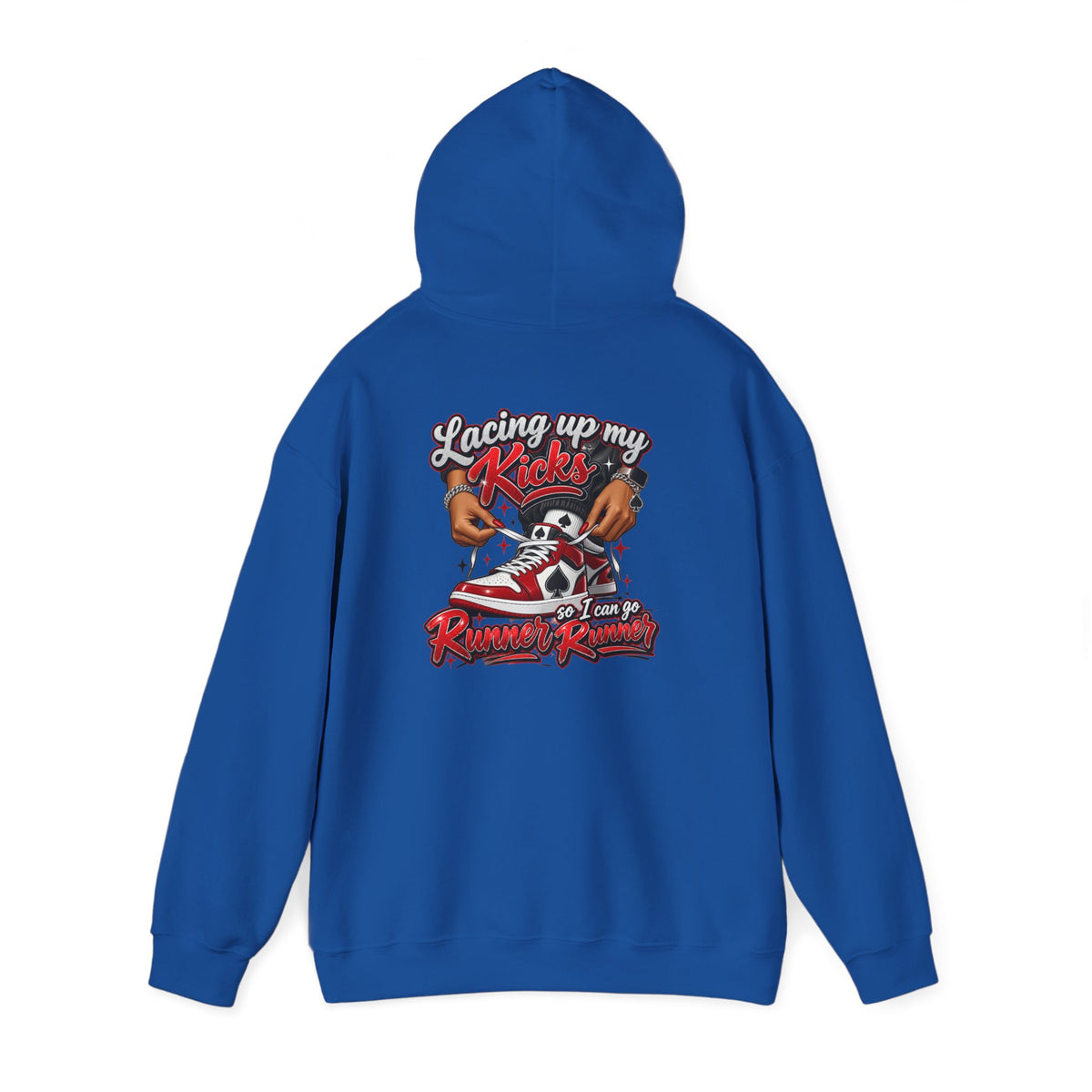 Runner Runner Racing Hoodie - "Lady Kicks" Sneaker & Skull Streetwear Hoodie